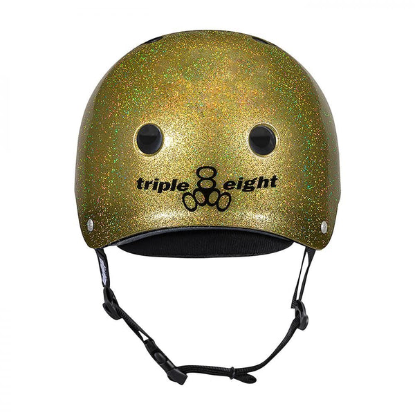 Triple Eight Helmet Deep Cover - Gold Glitter