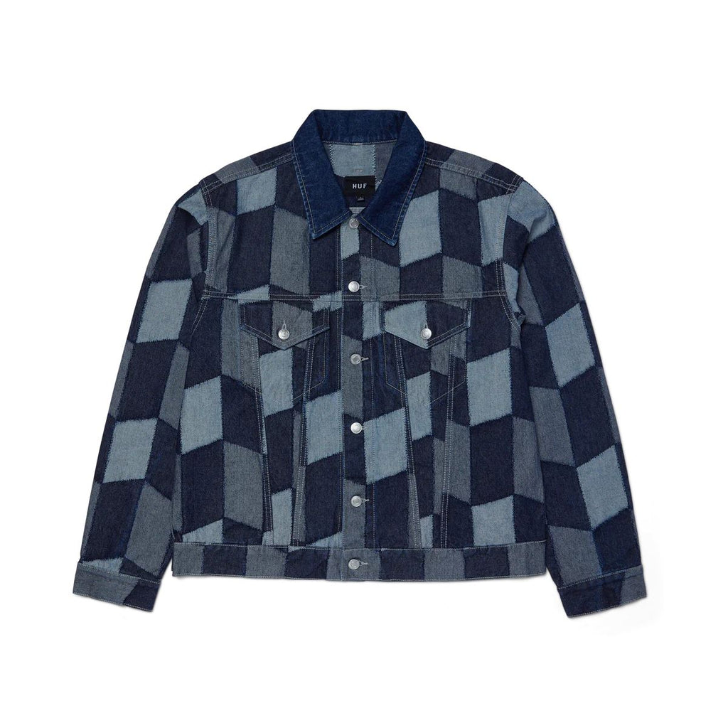 Patchwork Denim Jacket (Denim)