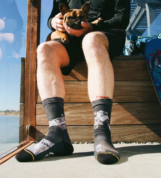 Merge4 Grant Brittain's Rob Roskopp Classic Crew Socks - Skatewarehouse.co.uk