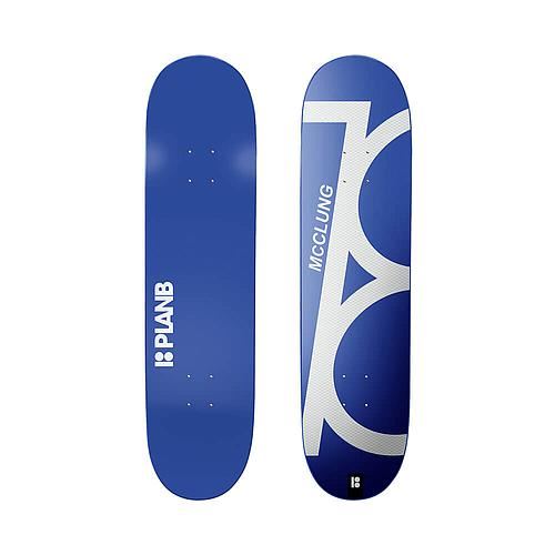 Full Dip Slanted Mcclung Twin x32.0" Plan B Skateboard Deck - 8.25"