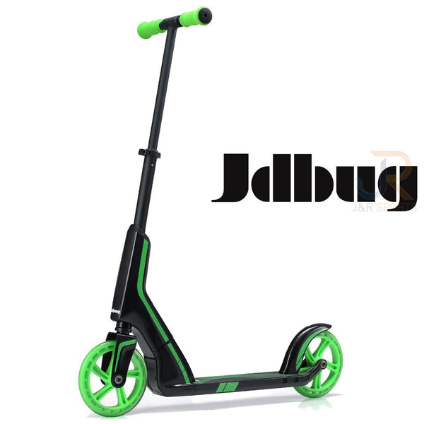 Jd Bug Pro Commute 185 - Black / Green Complete Scooter - Skatewarehouse.co.uk