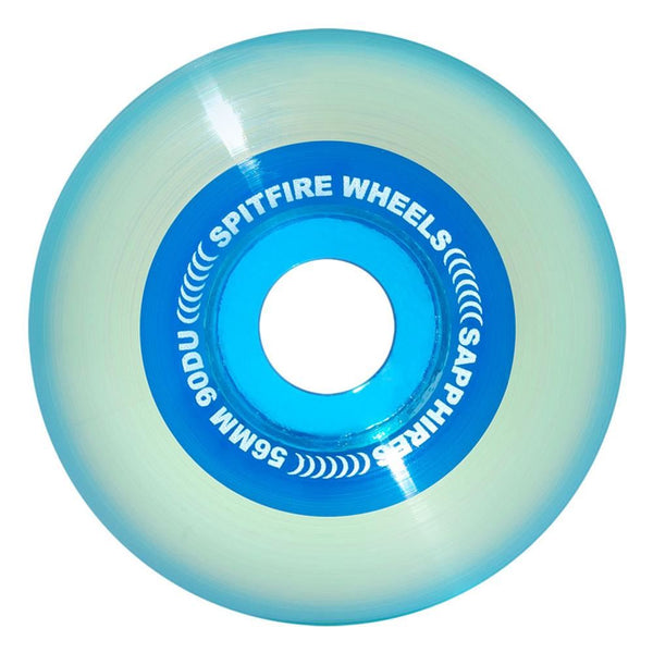 Spitfire Soft Skateboard Wheels Sapphire Radial 90D - Blue - Skatewarehouse.co.uk