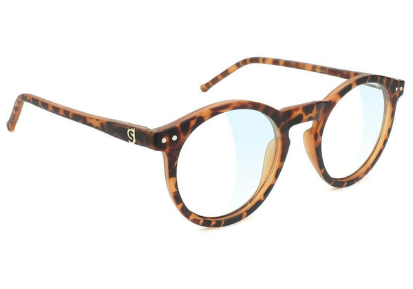Glassy Eyewear Timtim Premium Gaming Glasses Matte Tortoise / Clear - Skatewarehouse.co.uk