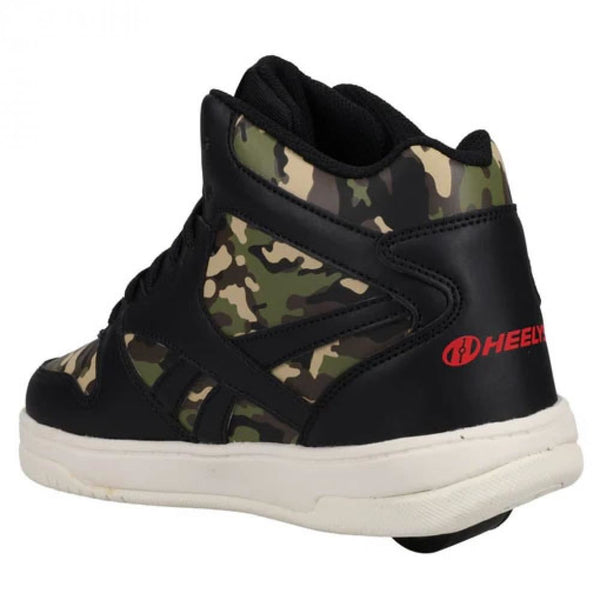 Heelys X Reebok BB4500 MID Print - Black / Red / Camo - Skatewarehouse.co.uk