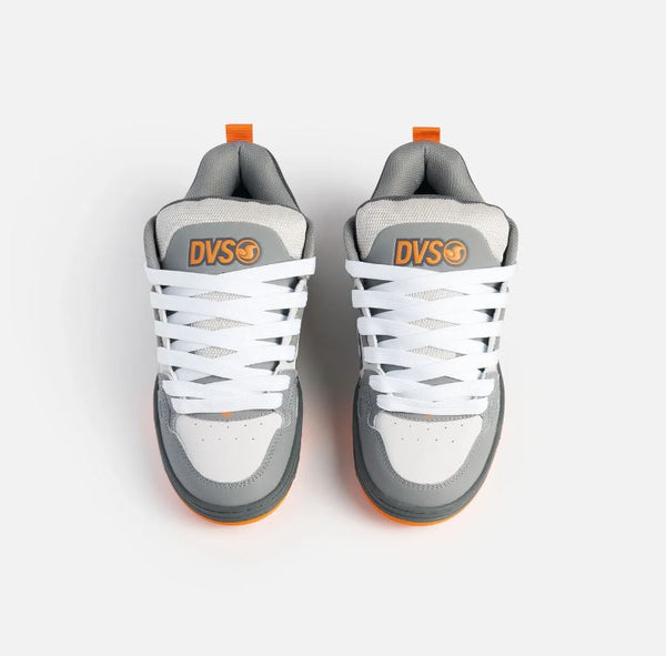 DVS Comanche Skate Shoes Charcoal Grey Orange