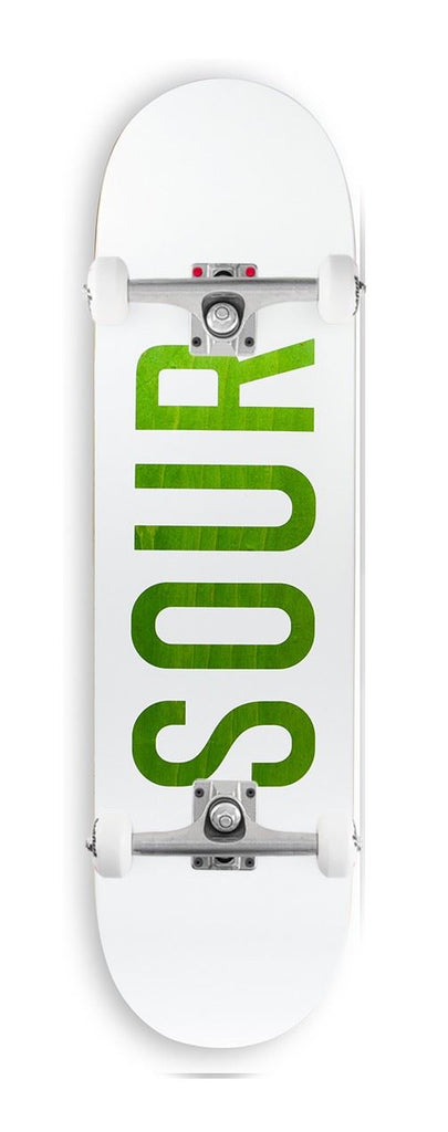 Sour Solution 'Army' White / Wood (S1) x Venom Custom Complete Skateboard - 8.125"