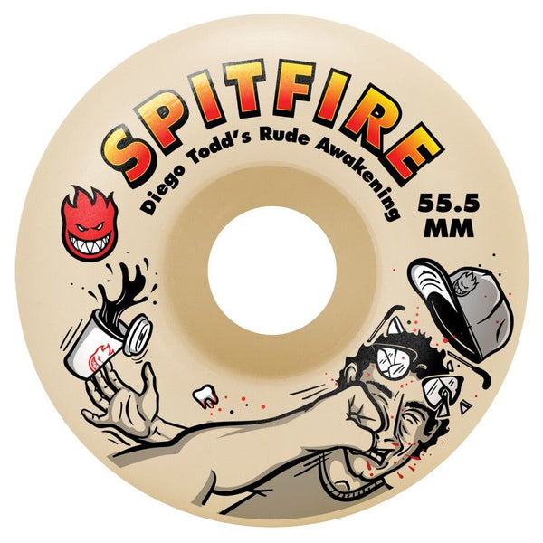 Spitfire F4 99Du Diego Rude Awakening Classic Skateboard Wheels - 55.5mm