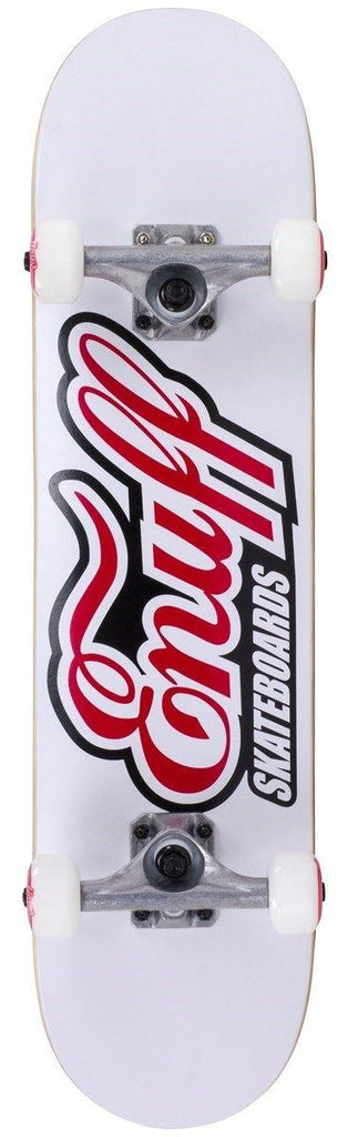 Enuff Classic Logo Complete Skateboard - White - 7.75" - Skatewarehouse.co.uk