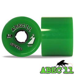 ABEC 11 - Classic Zigzags - Green - 70 / 81A - Set 4 Skateboard Wheels - 70mm