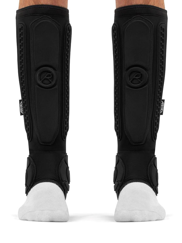 REKD Energy Covert Shin and Ankle Impact Guards - Black - Skatewarehouse.co.uk