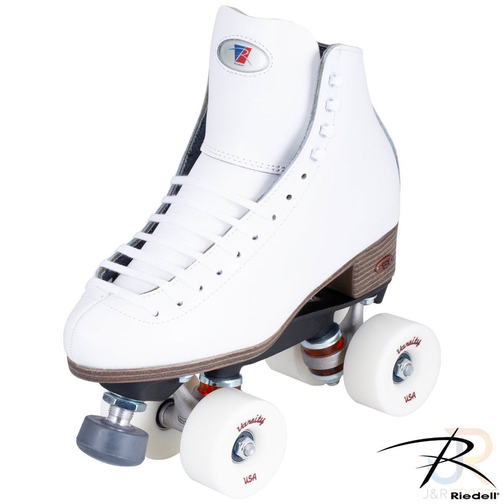 Riedell 120 Raven - White - Width Medium Quad Skates