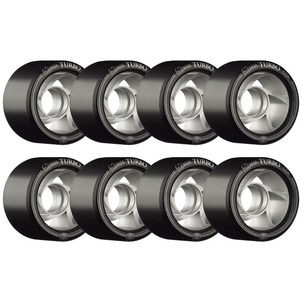 Rollerbones - Turbo Alu Hub Black (8) - / 88a Skateboard Wheels - 62mm
