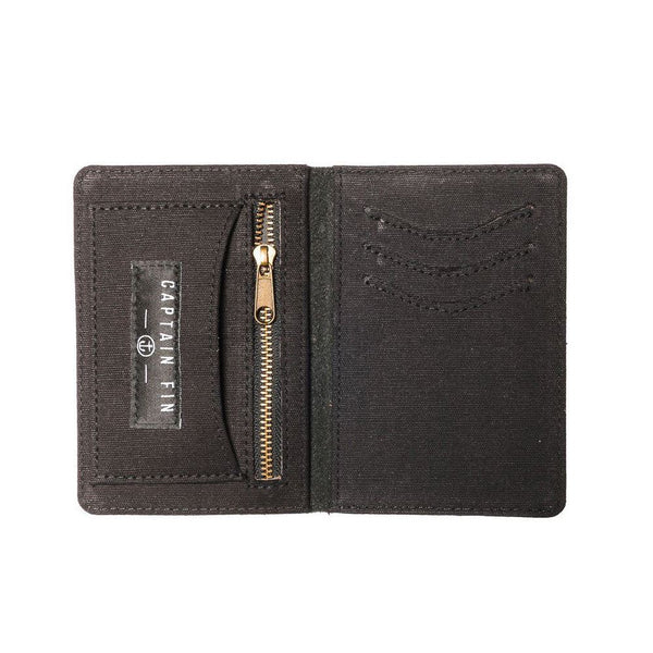 Captain Fin Co - Momento Bifold Leather Wallet - Black Surf Accessory