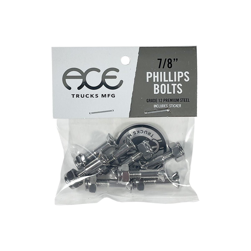 Ace Trucks Bolts - Phillips - 7 / 8" - Silver
