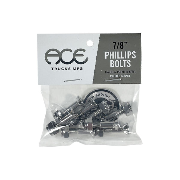 Ace Trucks Bolts - Phillips - 7 / 8" - Silver