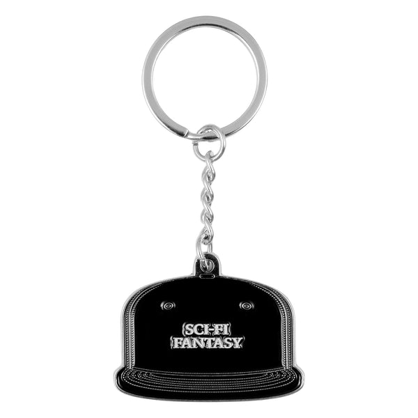 Sci-Fi Fantasy Logo Hat Keychain (Black) - One Size