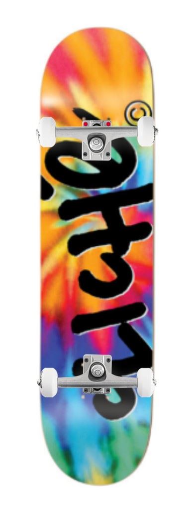 Cliché Handwritten Invert Tie Dye x Venom Custom Complete Skateboard - 8.25