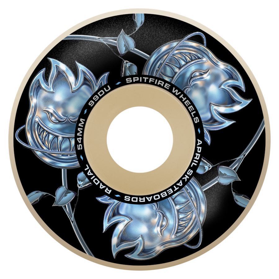 Spitfire F4 99Du April Bighead Rose Radial (Natural) Skateboard Wheels - 54mm