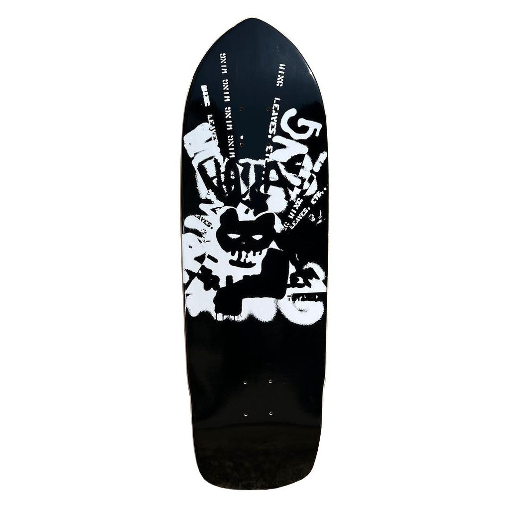 Santa Monica Airlines Natas 'Stencil' Graphic Skateboard Deck - 9.5" - Skatewarehouse.co.uk
