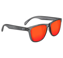 Glassy Deric Polarized Clear Grey/Red Mirror