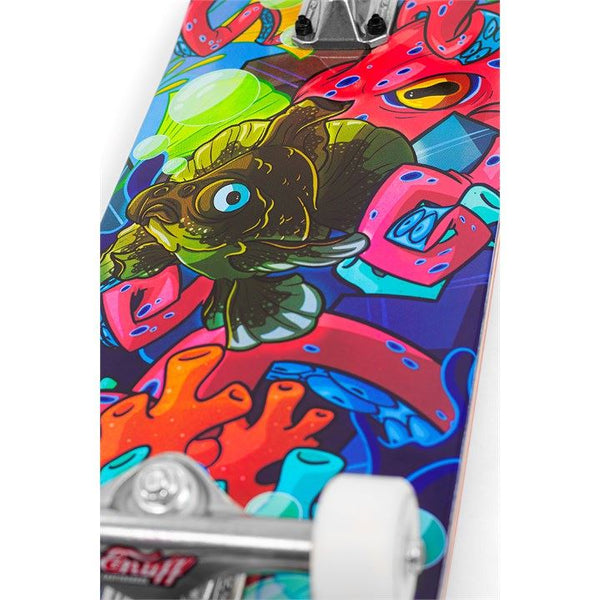 Enuff Lost At Sea Goldfish Complete Skateboard Bundle - SFR Helmet & Pads - 8.0