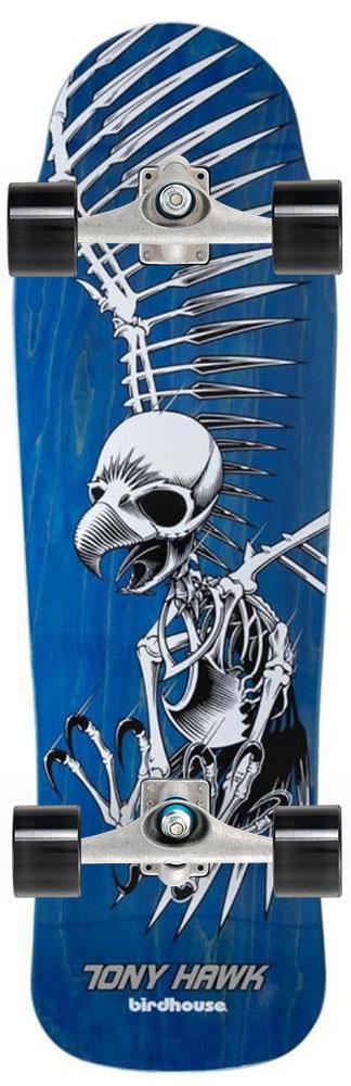 Birdhouse Old School Full Skull 2 x Carver Custom Surf Skate Skateboard CX - 9.75