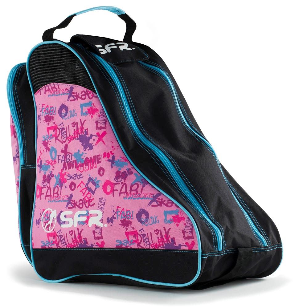 SFR Designer Ice & Skate Bag - Pink Graffiti - Skatewarehouse.co.uk