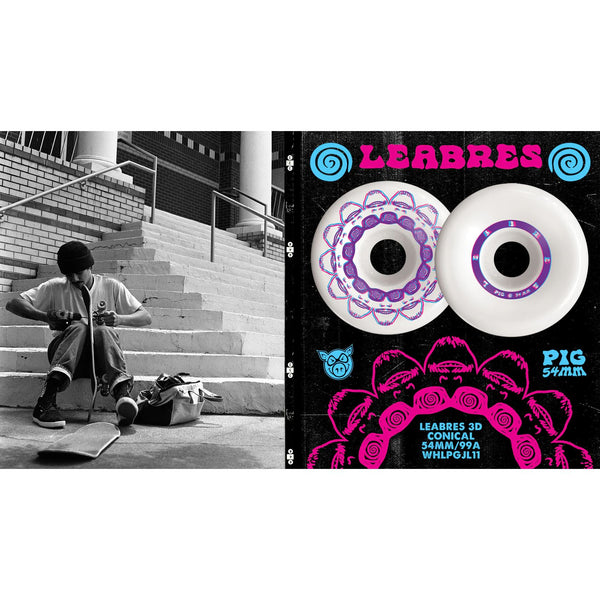 Pig Jeremy Leabres 3D 99A (Conical) Skateboard Wheels - 54mm