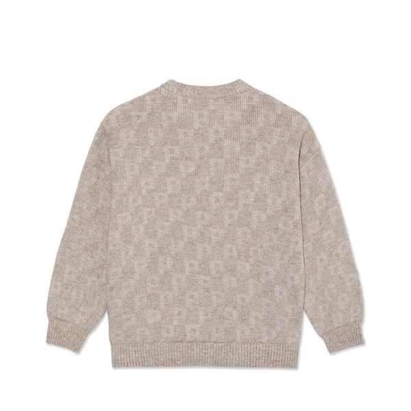 Polar Skate Co George Sweater | P Pattern (Sand) - 3