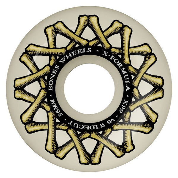 BONES X-Formula XF Widecut • • 99A • V6 Skateboard Wheels - 56mm