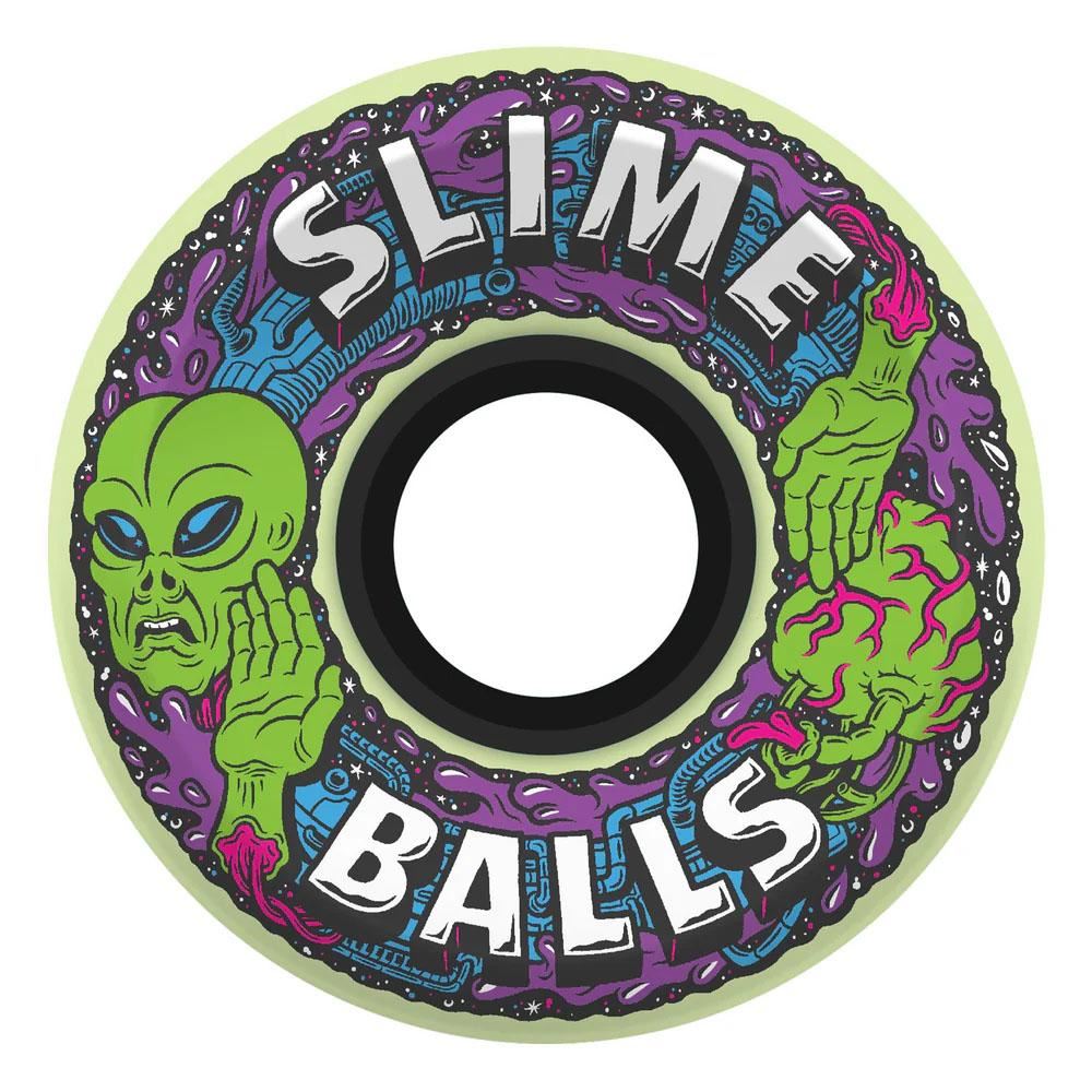 Slime Balls Skateboard Wheels Alien OG Slime GITD 78a -