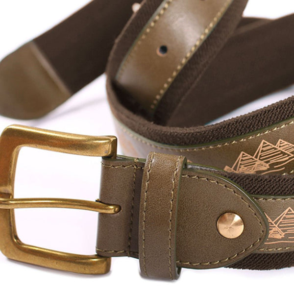 Theories Of Atlantis As Above Belt Vegan Leather Brown - Skatewarehouse.co.uk