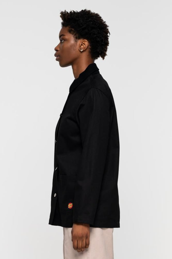 Santa Cruz Womens Jacket Williams Chore Jacket - Black - Skatewarehouse.co.uk