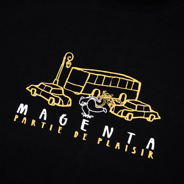 Magenta Plaisir Tee Black - Skatewarehouse.co.uk