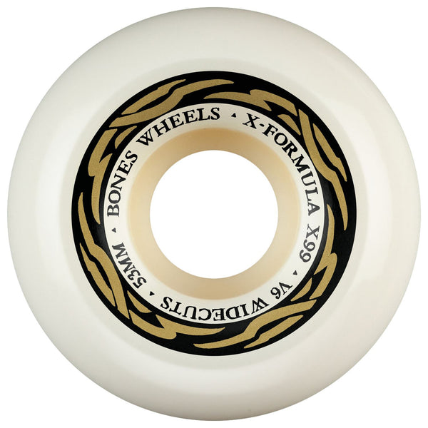 BONES Skateboard Wheels X-Formula • • 99A • V6 Wide - Cut (Spring '26) - Skatewarehouse.co.uk