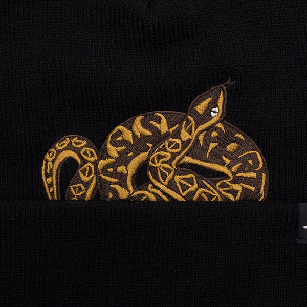 Coiled Beanie (Black) - One Size