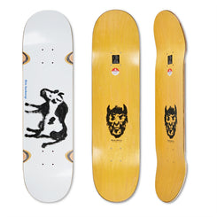 Polar Skate Co Shin Sanbongi - Cow & Devil WHEEL WELL Skateboard Deck - 8.25" - Skatewarehouse.co.uk