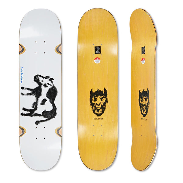 Polar Skate Co Shin Sanbongi - Cow & Devil WHEEL WELL Skateboard Deck - 8.25