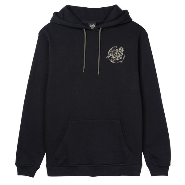 Santa Cruz Hood Erode Dot Mono Hood - Black - Skatewarehouse.co.uk