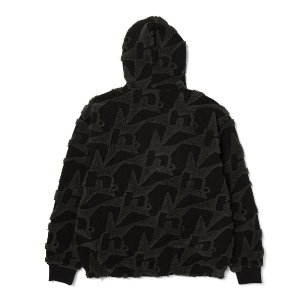 H Star Repeat High Pile Jacket (Black)