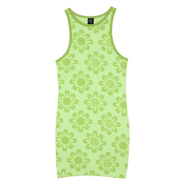 Santa Cruz Womens Dress Strip Racer - Green Flowers - Skatewarehouse.co.uk
