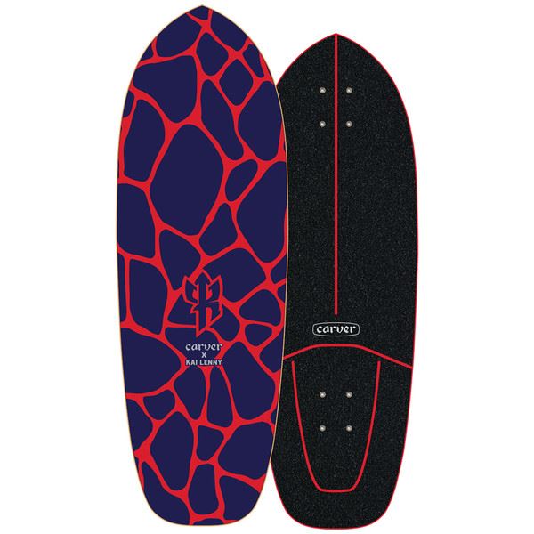 Carver Kai Lenny Lava Surfskate Cruiser Skateboard Deck - 10.25" x 31" - Skatewarehouse.co.uk