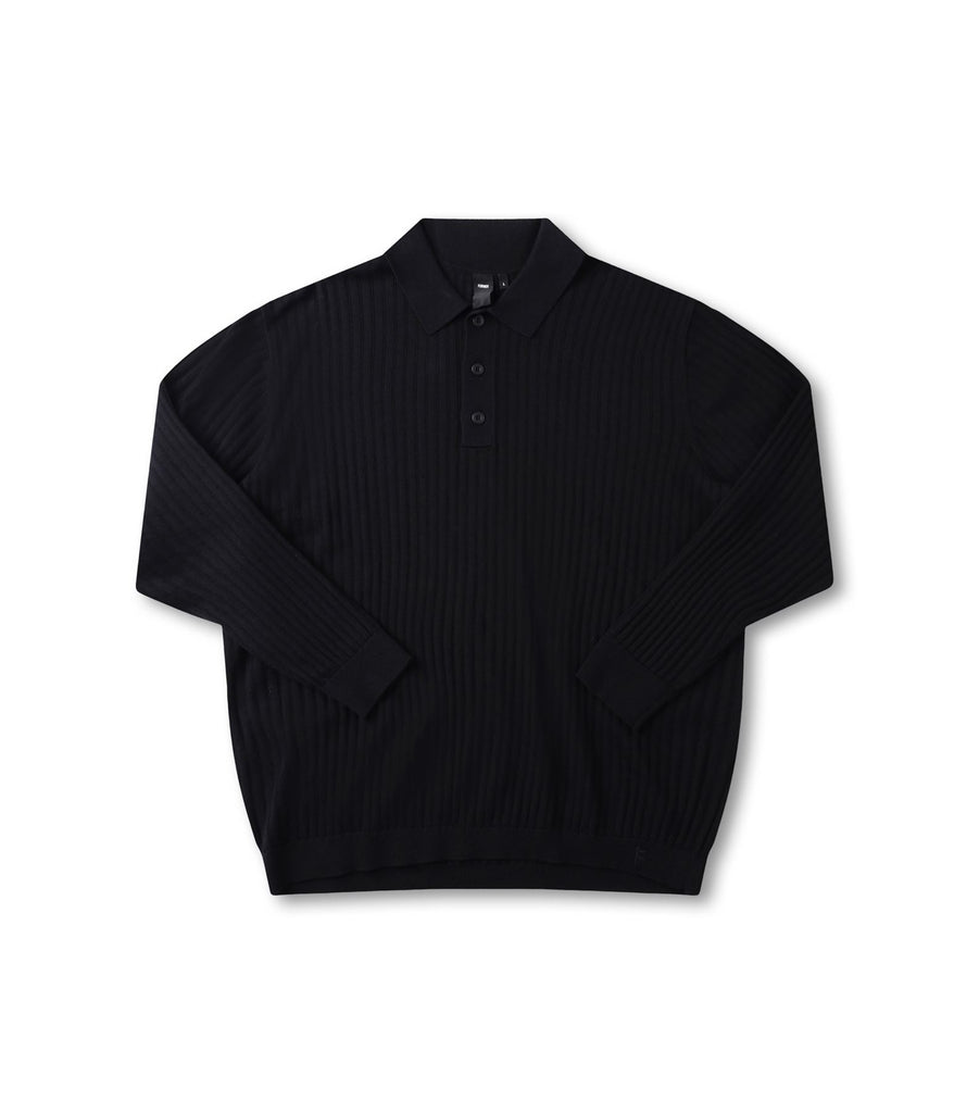 Former Franchise LS Knit Polo (Black) - M