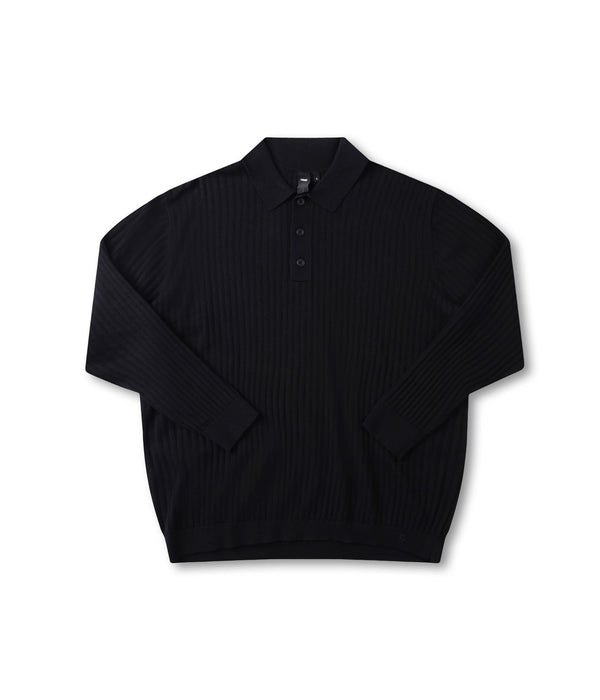 Former Franchise LS Knit Polo (Black) - M