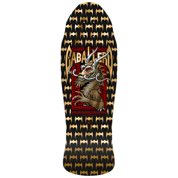 Powell-Peralta Steve Caballero • Street '23' • • Black / Gold Foil Skateboard Deck - 9.625