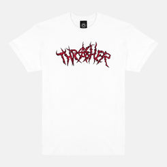 Thrasher T-Shirt Thorns - White - Skatewarehouse.co.uk