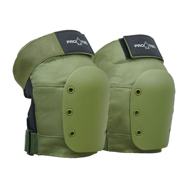 Pro-Tec Pads Street Gear Junior 3 Pack Open - Army Green - Skatewarehouse.co.uk