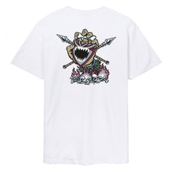 Santa Cruz T-Shirt Salba Screaming Witch Doc Tee - White - Skatewarehouse.co.uk