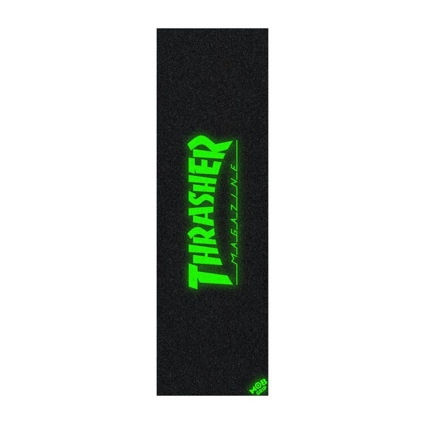 MOB Thrasher Glow Logo Skateboard Grip Tape - 10