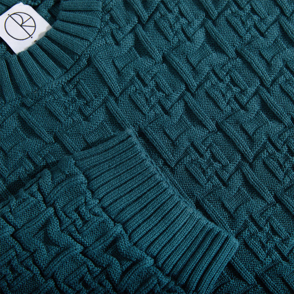 Polar Skate Co Alex Sweater (Petrol Blue) - 1